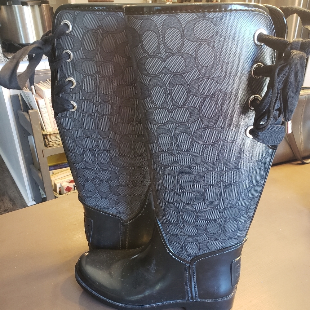 Coach rain boots